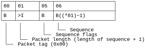 Structure of a SnapGene DNA packet